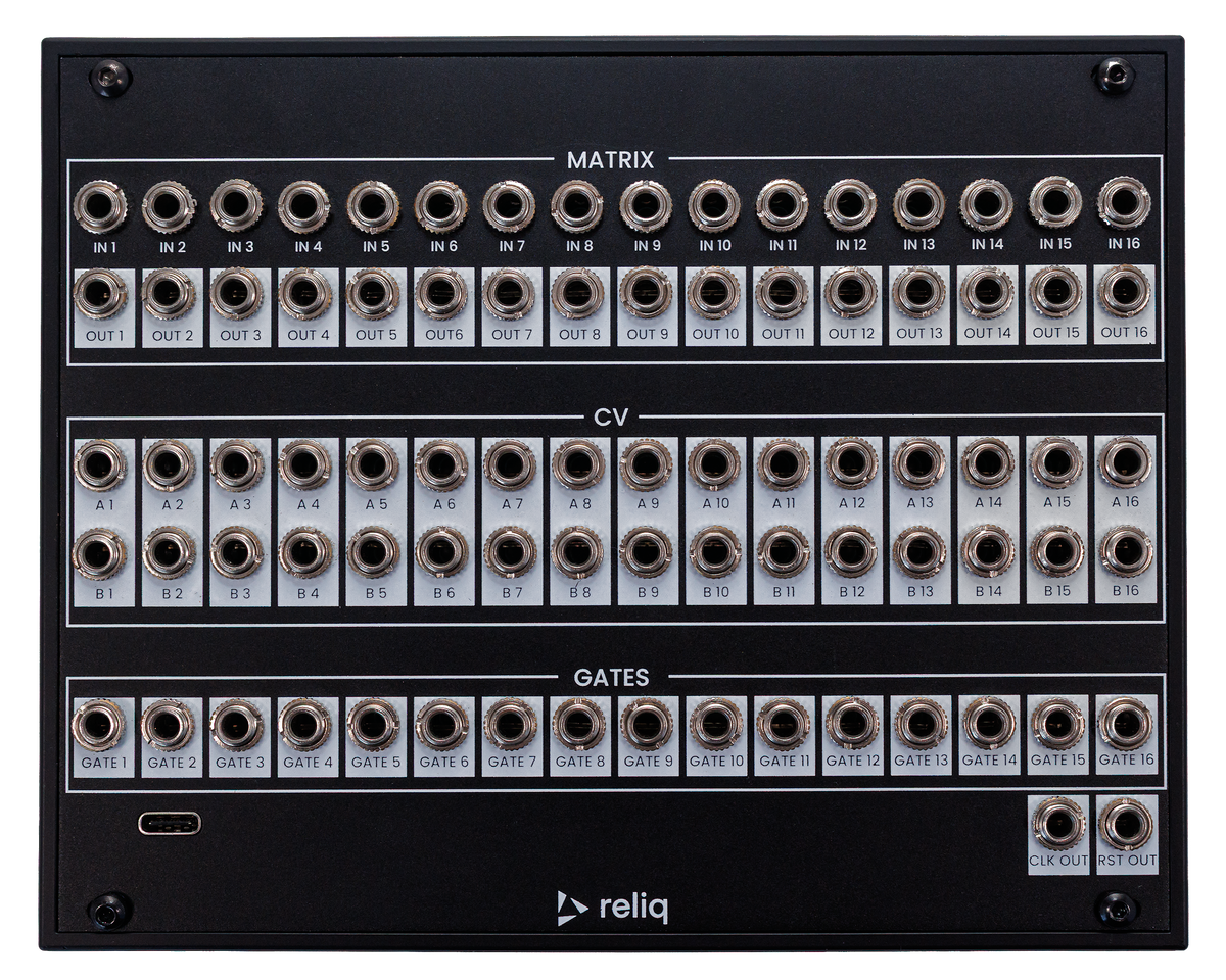 Breakout Module, Black edition: matrix, CV and gate jacks