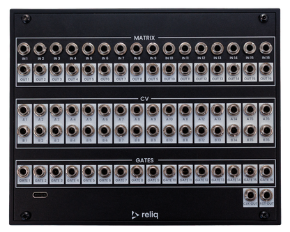 Breakout Module, Black edition: matrix, CV and gate jacks